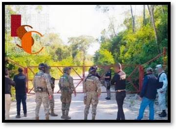 Cateo en terrenos federales en Champotón con la participación de la PROFEPA y FGR.