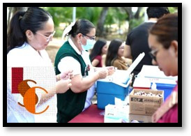 Instalan módulos de vacunación contra el sarampión en Ciudad del Carmen.