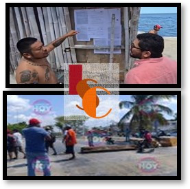 Pescadores de Campeche bloquean avenida tras operatividad federal.