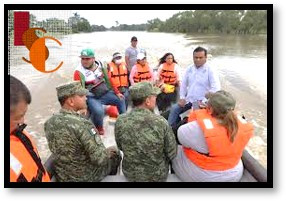 En Palizada, inspeccionan ríos para evitar inundaciones en temporada de lluvias 2026. 