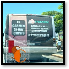 En Carmen, retraso de pago de PEMEX hasta 2033 “el tiro de gracia”.