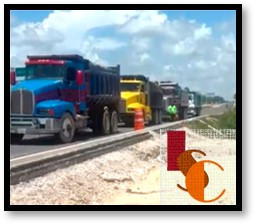 Bloqueo sindical detiene ampliación de carretera Villahermosa-Escárcega. 